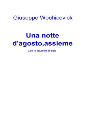 cover image of Una Notte d'Agosto,Assieme